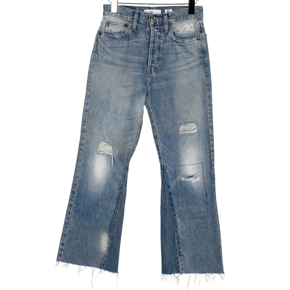 RE/DONE Mid-Rise Wide Leg Jeans Redone